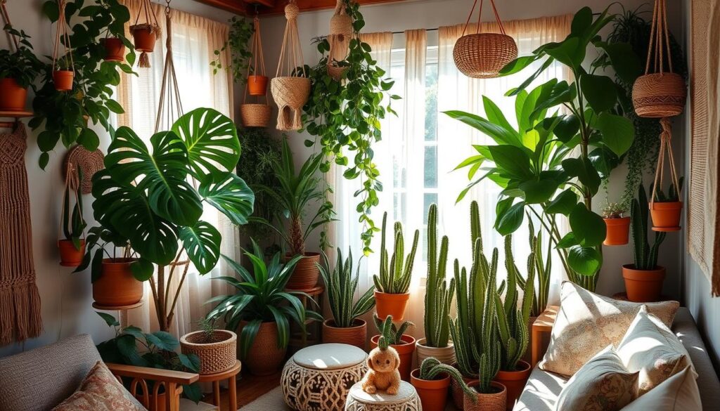 Bohemian plants and natural elements