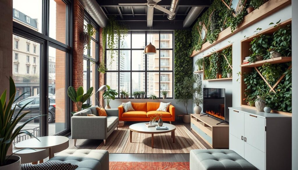 Coordination of narrow spaces, strategic, make it look bigger