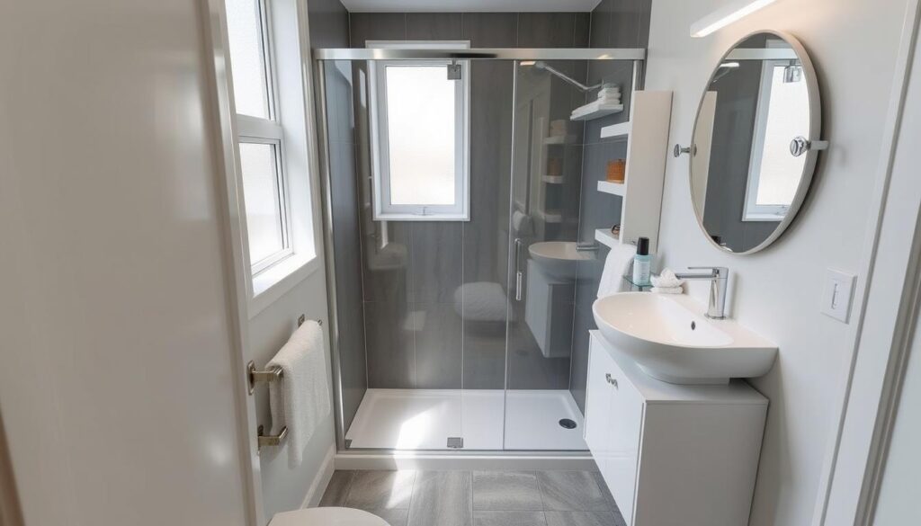 compact bathroom layouts