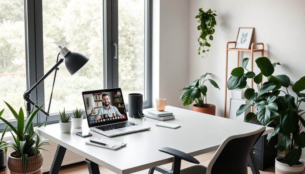 efficient work-from-home setup