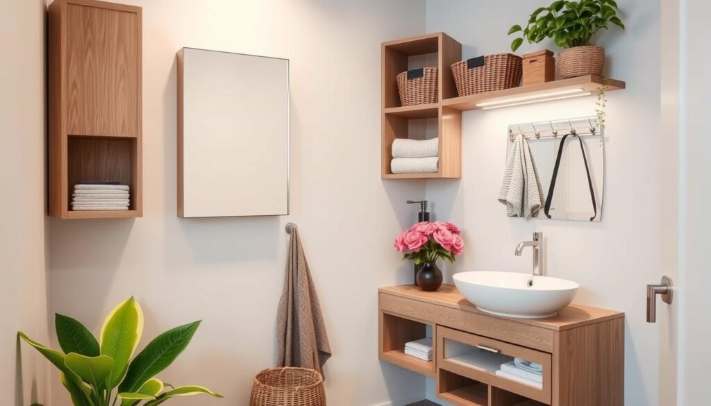 small bathroom storage solutions